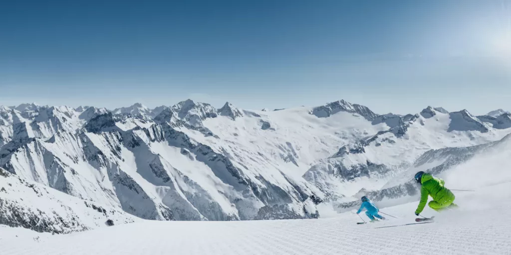 Sneeuwzekere skigebieden